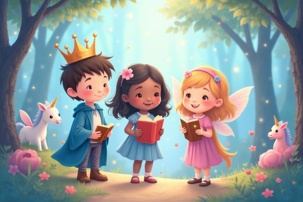 Children as story heroes in magical adventures